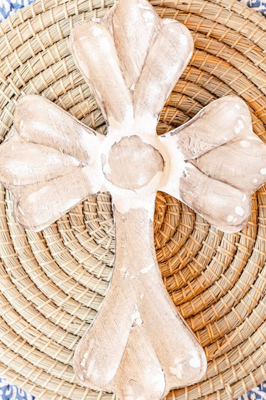 Whitewashed Petal Cross